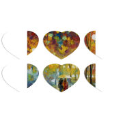 Магнитные фотопазлы Сердце 50 на 50 набор 6 штук 