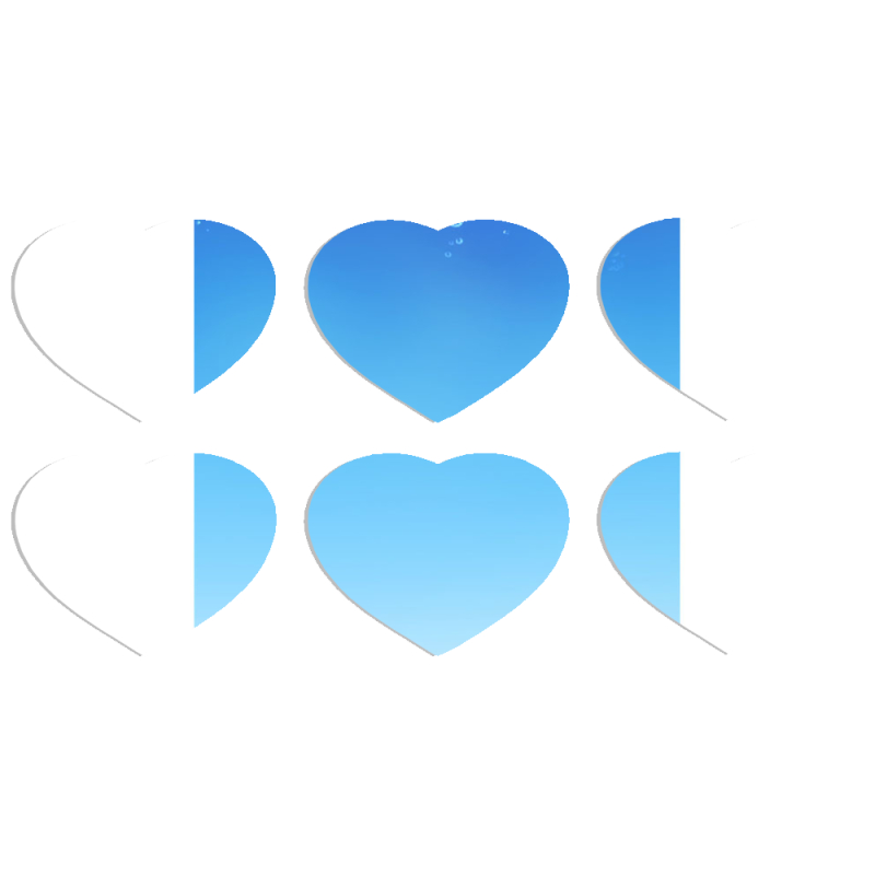 Магнитные фотопазлы Сердце 50 на 50 набор 6 штук 