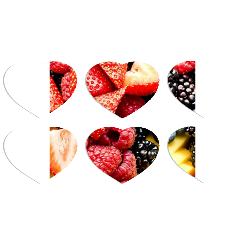 Магнитные фотопазлы Сердце 50 на 50 набор 6 штук 