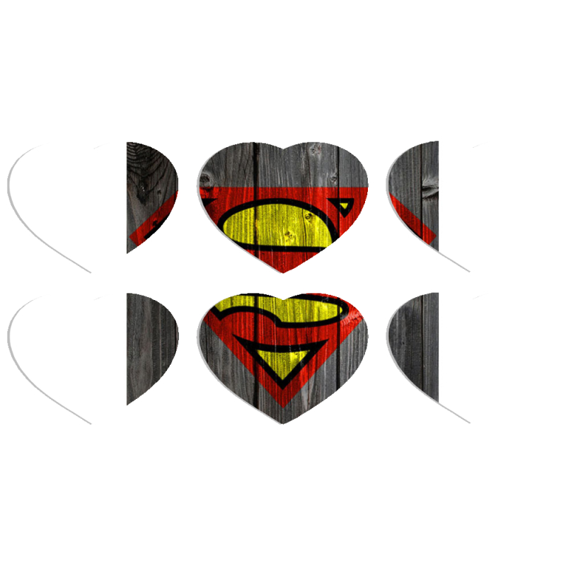 Магнитные фотопазлы Сердце 50 на 50 набор 6 штук 