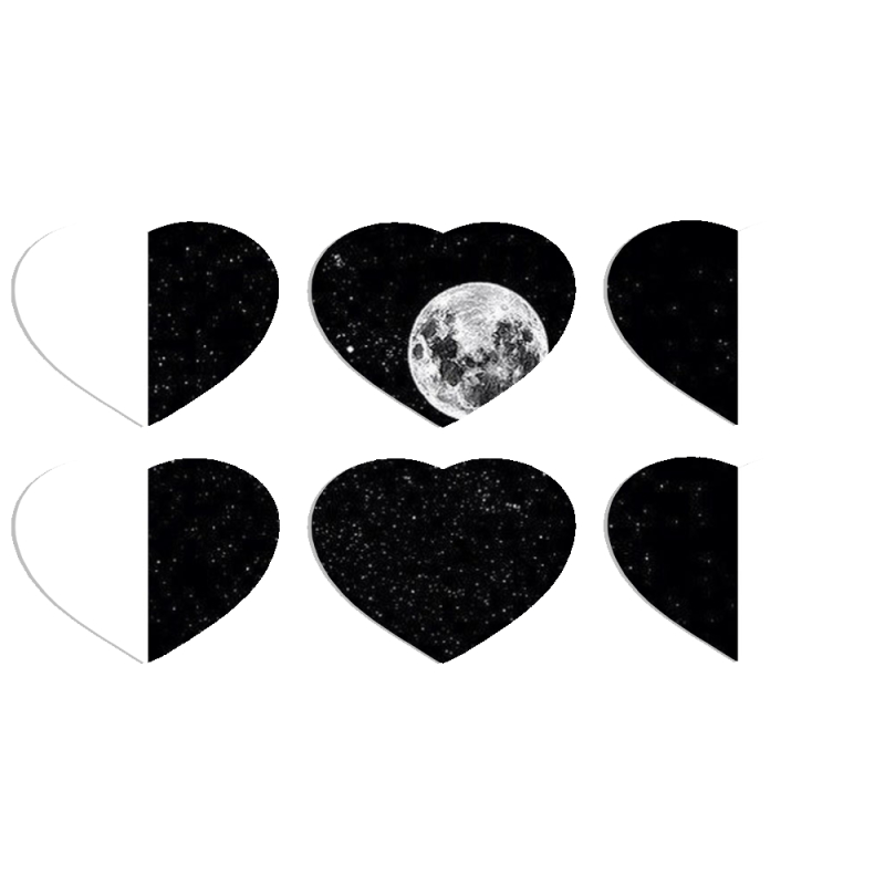 Магнитные фотопазлы Сердце 50 на 50 набор 6 штук 