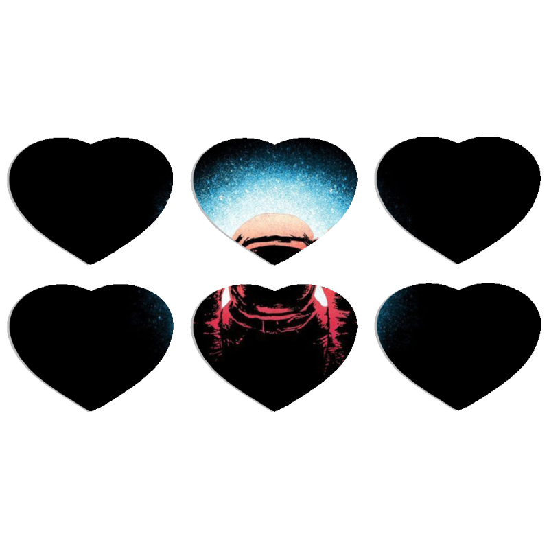 Магнитные фотопазлы Сердце 50 на 50 набор 6 штук 