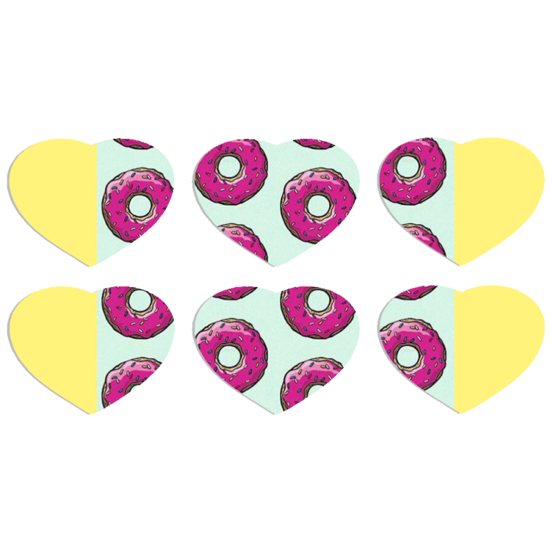 Магнитные фотопазлы Сердце 50 на 50 набор 6 штук 