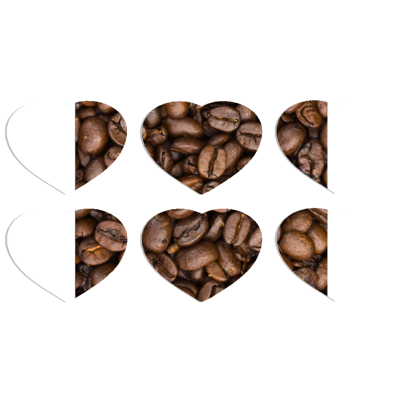 Магнитные фотопазлы Сердце 50 на 50 набор 6 штук 