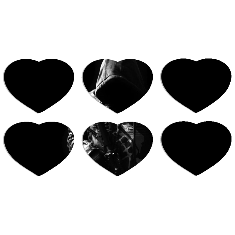 Магнитные фотопазлы Сердце 50 на 50 набор 6 штук 