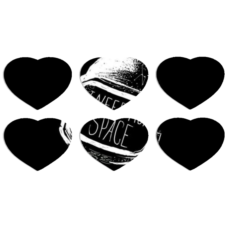 Магнитные фотопазлы Сердце 50 на 50 набор 6 штук 