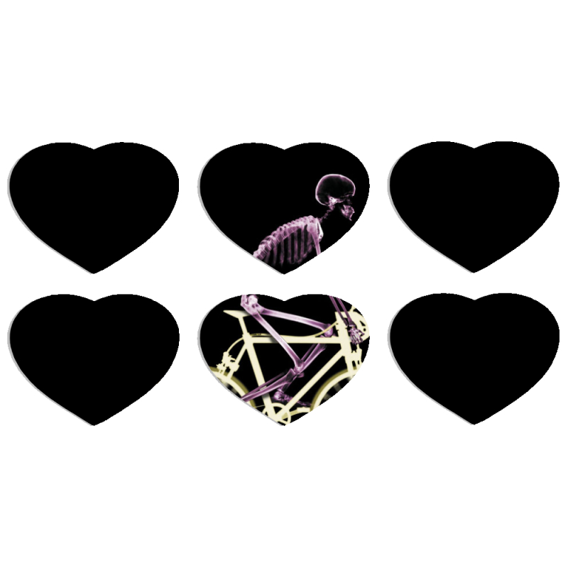 Магнитные фотопазлы Сердце 50 на 50 набор 6 штук 