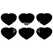 Магнитные фотопазлы Сердце 50 на 50 набор 6 штук 