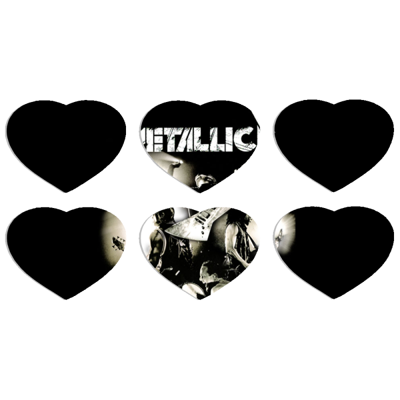 Магнитные фотопазлы Сердце 50 на 50 набор 6 штук 