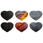 Магнитные фотопазлы Сердце 50 на 50 набор 6 штук 