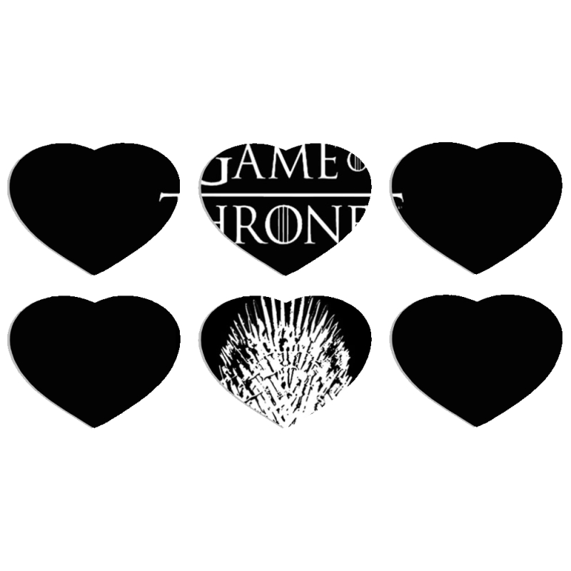 Магнитные фотопазлы Сердце 50 на 50 набор 6 штук 