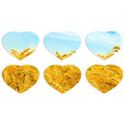 Магнитные фотопазлы Сердце 50 на 50 набор 6 штук 