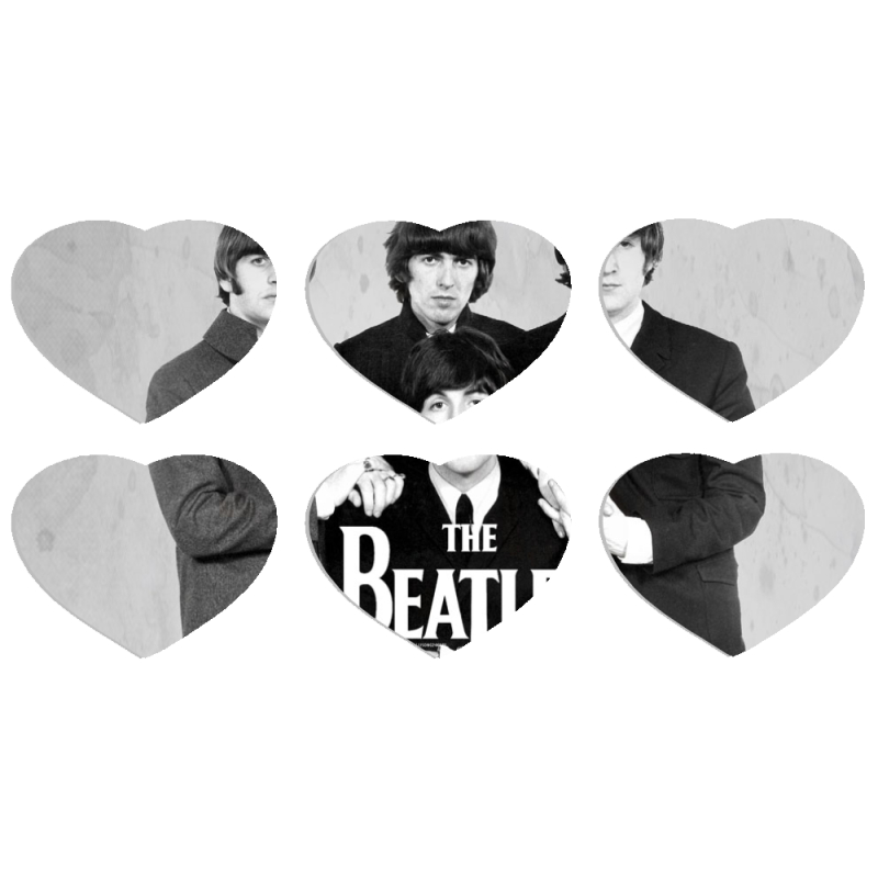 Магнитные фотопазлы Сердце 50 на 50 набор 6 штук 