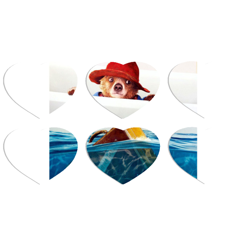 Магнитные фотопазлы Сердце 50 на 50 набор 6 штук 
