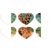 Магнитные фотопазлы Сердце 50 на 50 набор 6 штук 