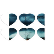 Магнитные фотопазлы Сердце 50 на 50 набор 6 штук 