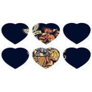 Магнитные фотопазлы Сердце 50 на 50 набор 6 штук 