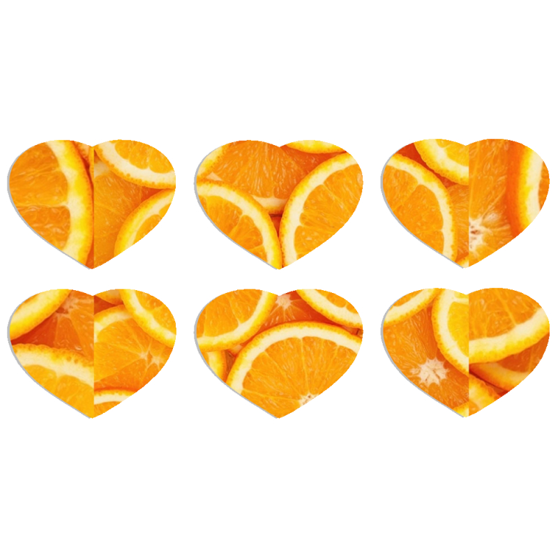 Магнитные фотопазлы Сердце 50 на 50 набор 6 штук 