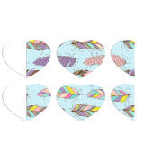 Магнитные фотопазлы Сердце 50 на 50 набор 6 штук 