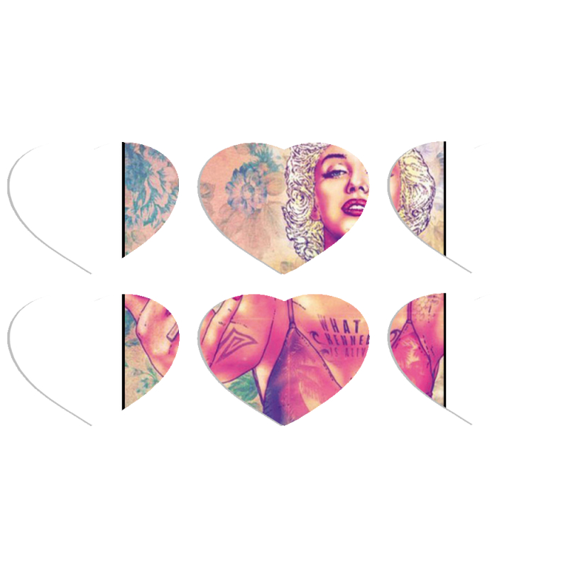 Магнитные фотопазлы Сердце 50 на 50 набор 6 штук 