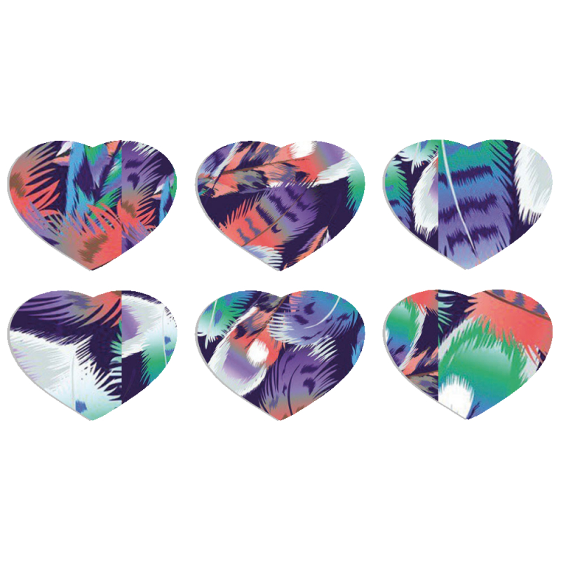 Магнитные фотопазлы Сердце 50 на 50 набор 6 штук 