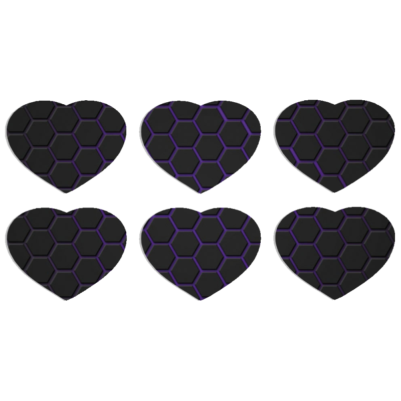 Магнитные фотопазлы Сердце 50 на 50 набор 6 штук 