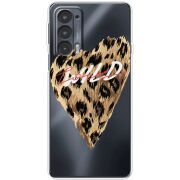 Прозрачный чехол BoxFace Motorola Edge 20 Wild Love