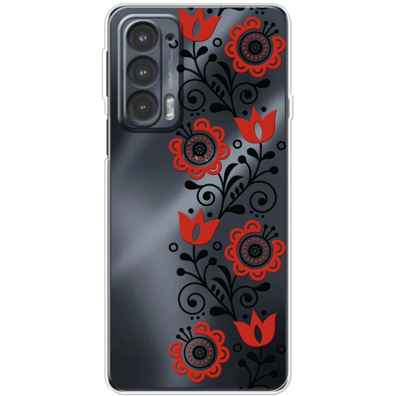 Прозрачный чехол BoxFace Motorola Edge 20 Ethno Ornament