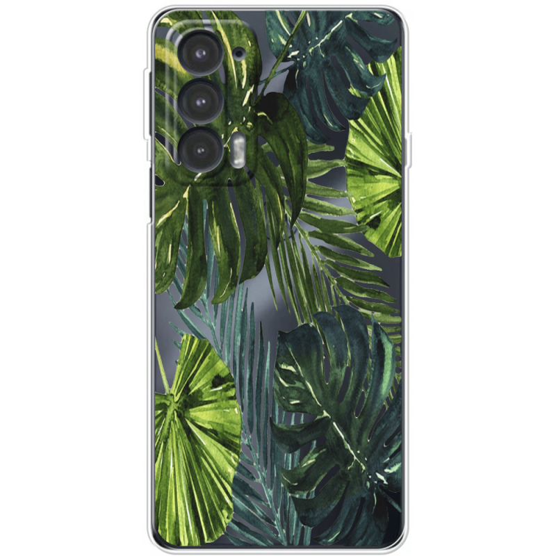 Прозрачный чехол BoxFace Motorola Edge 20 Palm Tree