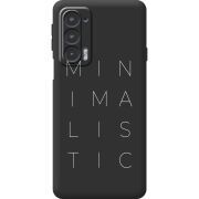 Черный чехол BoxFace Motorola Edge 20 Minimalistic