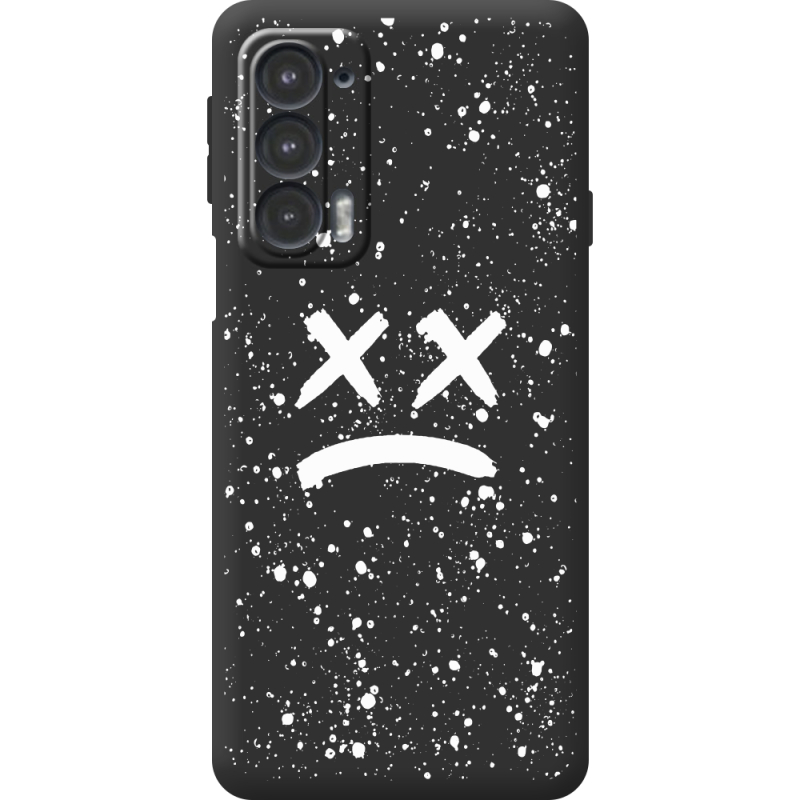 Черный чехол BoxFace Motorola Edge 20 Sad Way