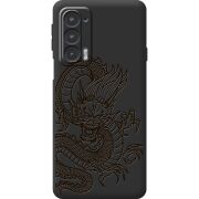 Черный чехол BoxFace Motorola Edge 20 Chinese Dragon