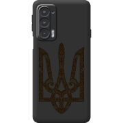 Черный чехол BoxFace Motorola Edge 20 Ukrainian Trident