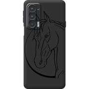 Черный чехол BoxFace Motorola Edge 20 Horse