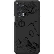 Черный чехол BoxFace Motorola Edge 20 Mountains