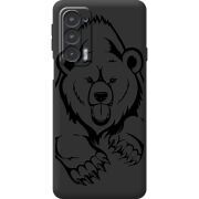 Черный чехол BoxFace Motorola Edge 20 Grizzly Bear