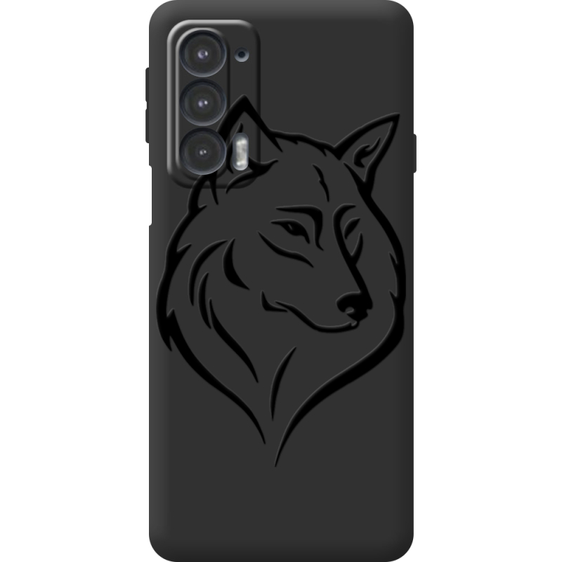 Черный чехол BoxFace Motorola Edge 20 Wolf