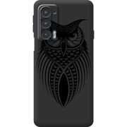 Черный чехол BoxFace Motorola Edge 20 Owl