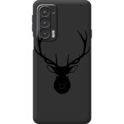 Черный чехол BoxFace Motorola Edge 20 Deer