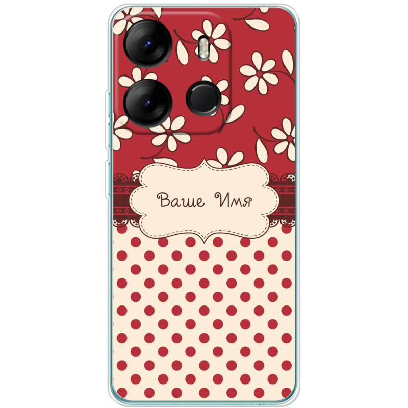 Чехол BoxFace Tecno Spark Go 2023 Именной Polka Dots