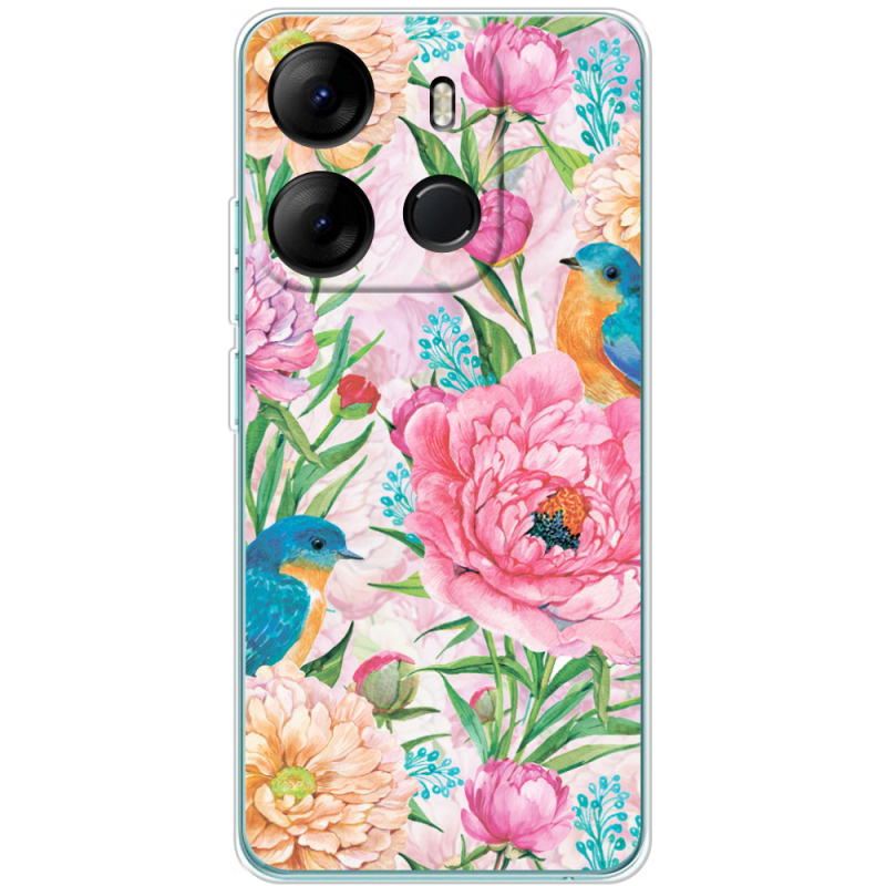 Чехол BoxFace Tecno Spark Go 2023 Birds in Flowers