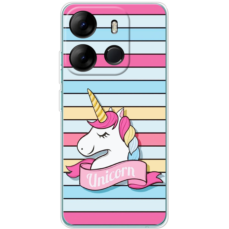 Чехол BoxFace Tecno Spark Go 2023 Unicorn