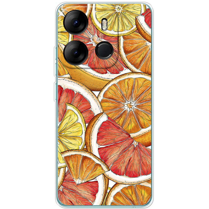 Чехол BoxFace Tecno Spark Go 2023 Citrus Pattern