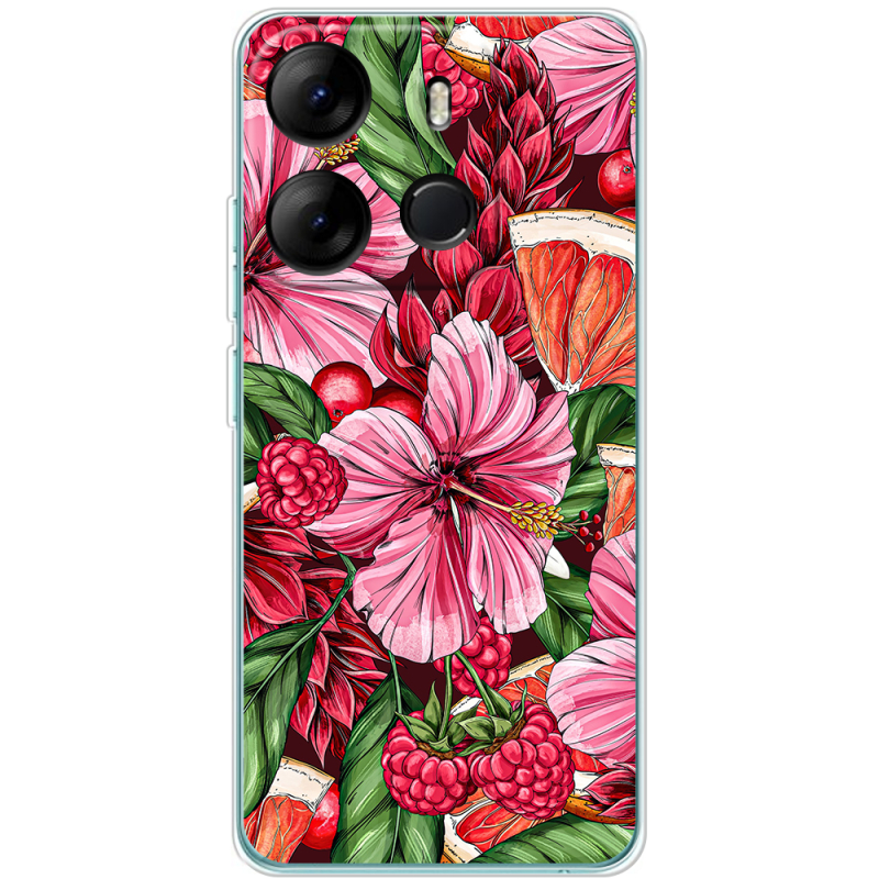 Чехол BoxFace Tecno Spark Go 2023 Tropical Flowers