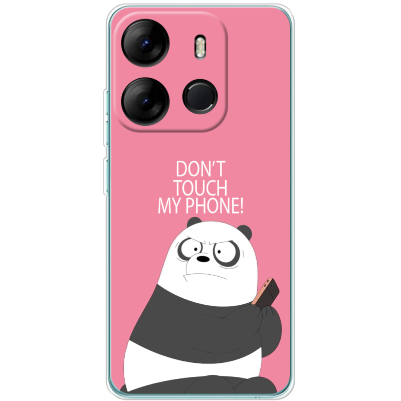 Чехол BoxFace Tecno Spark Go 2023 Dont Touch My Phone Panda