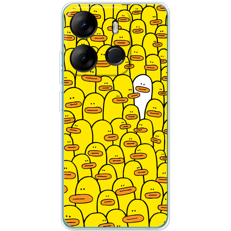 Чехол BoxFace Tecno Spark Go 2023 Yellow Ducklings