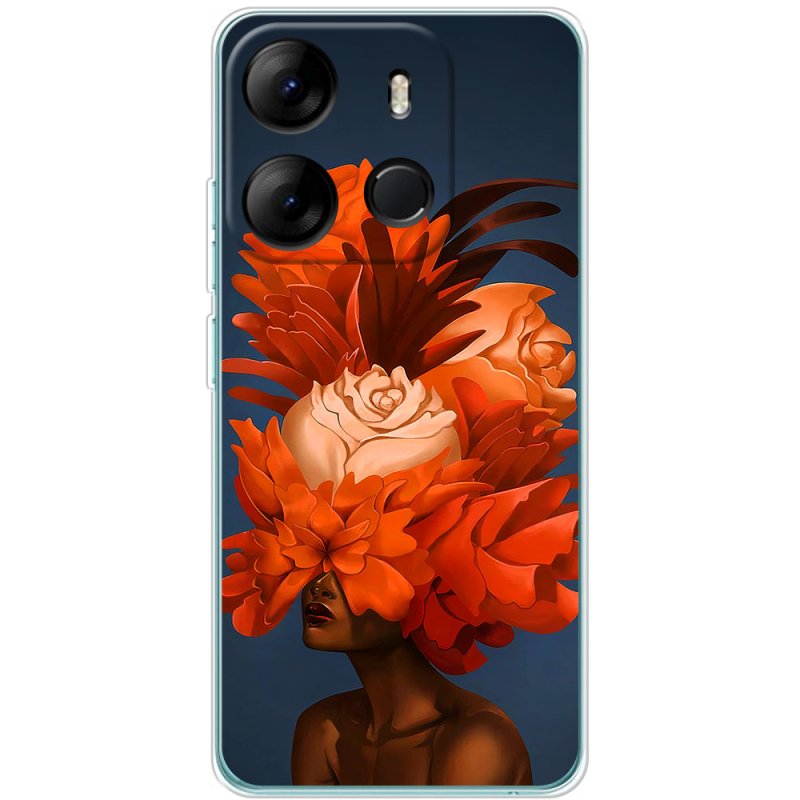 Чехол BoxFace Tecno Spark Go 2023 Exquisite Orange Flowers