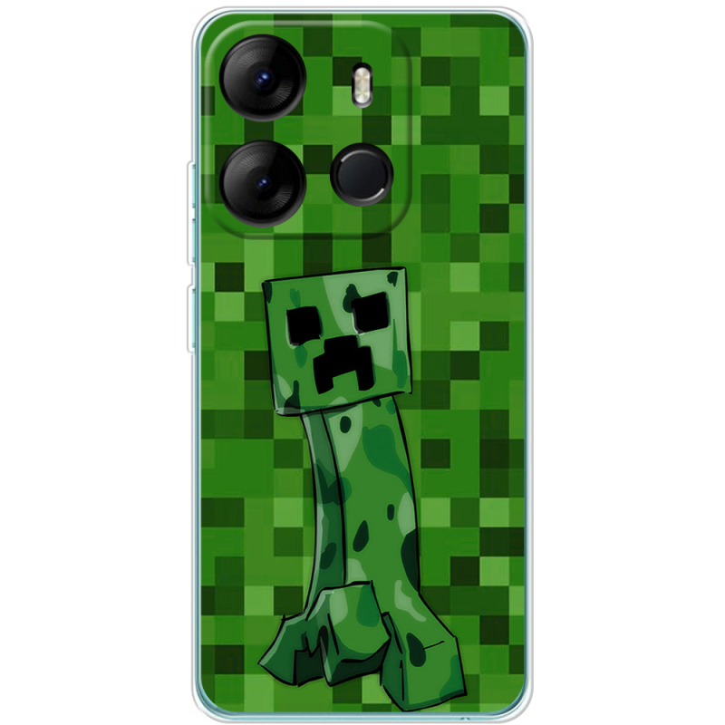 Чехол BoxFace Tecno Spark Go 2023 Minecraft Creeper