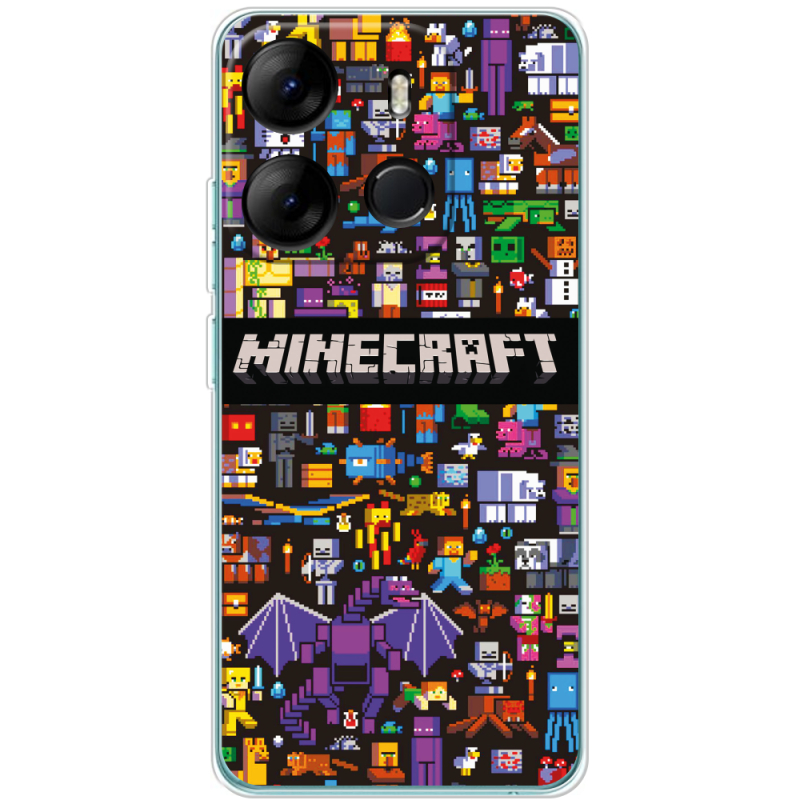 Чехол BoxFace Tecno Spark Go 2023 Minecraft Mobbery