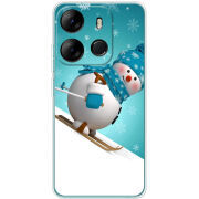 Чехол BoxFace Tecno Spark Go 2023 Skier Snowman